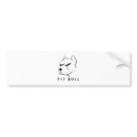 Pitbull draw bumper stickers