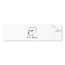 Pitbull draw bumper stickers