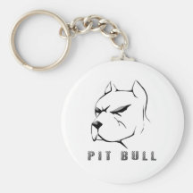Pitbull draw key chain