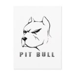 Pitbull draw post cards