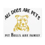 PITBULL FAMILY POSTCARDS