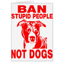 PITBULL GREETING CARDS