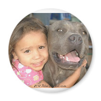 Pitbull Hug Magnet