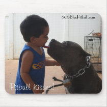 Pitbull Kiss Mouse Pad mousepads