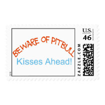 pitbull kisses stamp