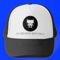 Pitbull logo dog, GAMENESS KENNELS Hat