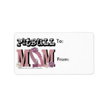 Pitbull MOM Custom Address Label