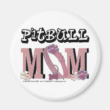 Pitbull MOM Fridge Magnets