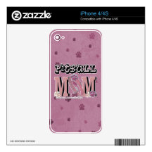 Pitbull MOM iPhone 4 Skin