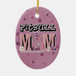 Pitbull MOM Ornaments