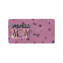 Pitbull MOM Personalized Address Label