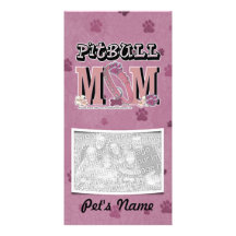 Pitbull MOM Photo Cards