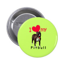 Pitbull Pinback Button