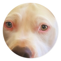 Pitbull Puppy Dog Eyes Art Photography stickers by KahunaLuna Pitbull Puppy Dog Eyes Art Photography stickers