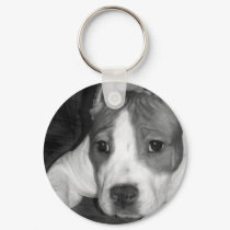 Pitbull puppy keychain