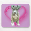 Pitbull puppy mousepad