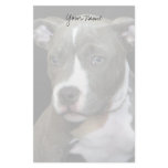 Pitbull puppy stationary stationery