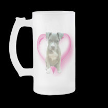 Pitbull puppy tall mug