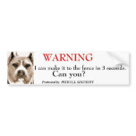 Pitbull Security Bumper Stickers