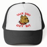Pitbull Talk Shit Bit Trucker Hats