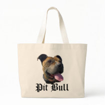 Pitbull tote bag