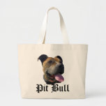 Pitbull tote bag