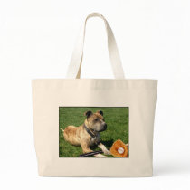 Pitbull with baseball tote bag by ritmoboxer Pitbull with baseball tote bag