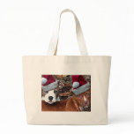 Pitbulls Christmas Look on Tote bags