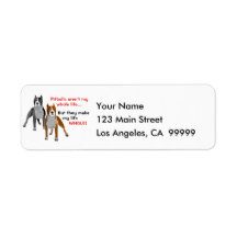 Pitbulls Make Life Whole Custom Return Address Label