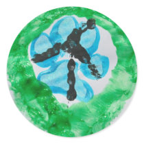 @PitBullSharky Peace Sign. Dog paw, Chicken foot stickers