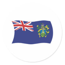 Pitcairn Islands Flag Sticker by livingflags Pitcairn Islands Flag Sticker