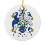Pitcher Family Crest Ornament