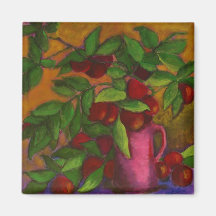 Pitcher of Plums Magnet