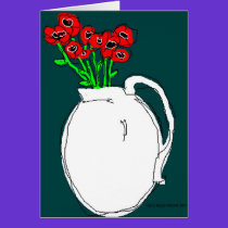 Pitcher of Poppies cards