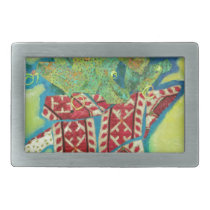 Pitcher Patterns. Flowers in a jug Belt Buckles