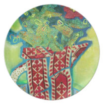 Pitcher Patterns. Flowers in a jug Dinner Plate