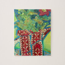Pitcher Patterns. Flowers in a jug Jigsaw Puzzle