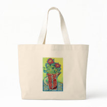 Pitcher Patterns. Flowers in a jug Tote Bag