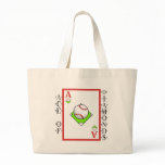 Pitching Ace: Ace of Baseball Diamonds Canvas Bag