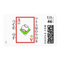 Pitching Ace: Ace of Baseball Diamonds postage