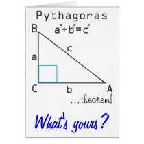 Pithagoras Theorem, What's yours? Card