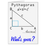 Pithagoras Theorem, What's yours? Card