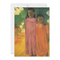 Piti Teina (Two Sisters) by Paul Gauguin Custom Announcements