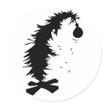 Pitiful Christmas Tree Round Stickers