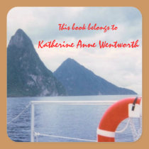 Pitons from the Sea Bookplates stickers