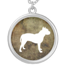 Pitt Bull Staffordshire  Illustrated Necklace necklaces