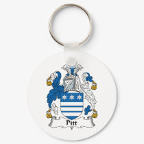 Pitt Family Crest keychains by coatsofarms Pitt Family Crest keychains