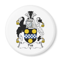Pitt Family Crest magnets