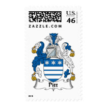 Pitt Family Crest Stamps