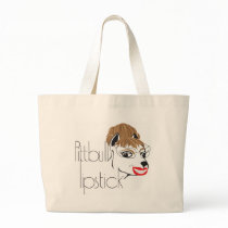 Pittbull Lipstick™ Canvas Tote bags